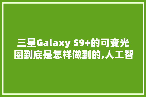 三星Galaxy S9+的可变光圈到底是怎样做到的,人工智能插帧软件