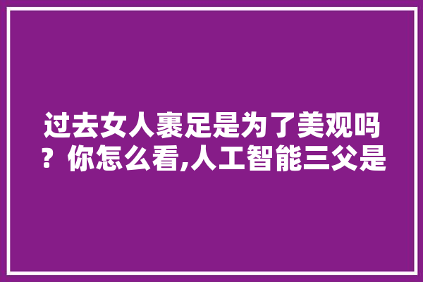 过去女人裹足是为了美观吗？你怎么看,人工智能三父是谁 计算机