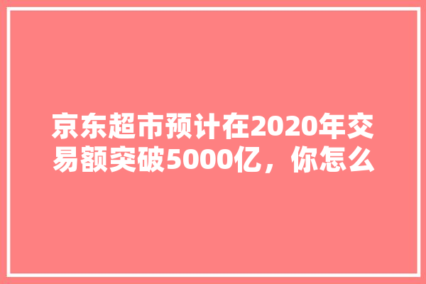 京东超市预计在2020年交易额突破5000亿，你怎么看,人工智能优创未来