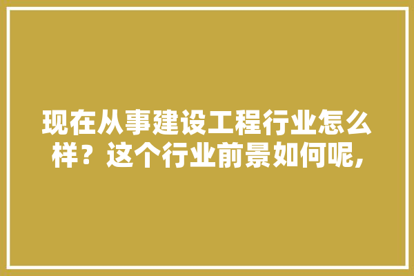 现在从事建设工程行业怎么样？这个行业前景如何呢,吉下人工智能怎么样