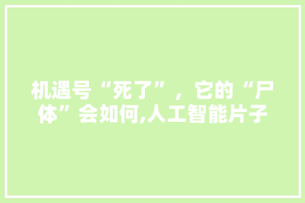 机遇号“死了”，它的“尸体”会如何,人工智能片子