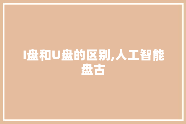 I盘和U盘的区别,人工智能盘古 智能写作
