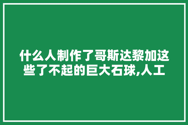 什么人制作了哥斯达黎加这些了不起的巨大石球,人工智能圆盘问题