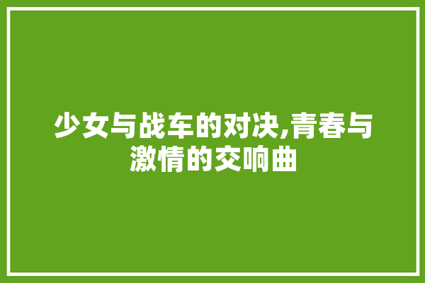 少女与战车的对决,青春与激情的交响曲