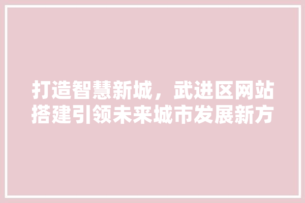 打造智慧新城，武进区网站搭建引领未来城市发展新方向