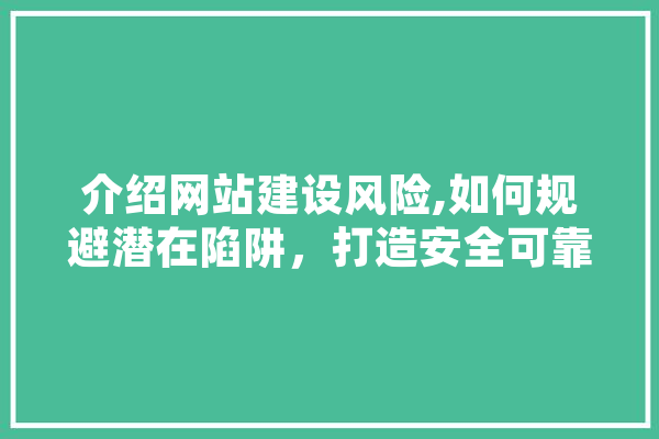 介绍网站建设风险,如何规避潜在陷阱，打造安全可靠的网络平台 AI简讯
