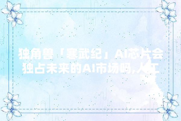 独角兽「寒武纪」AI芯片会独占未来的AI市场吗,人工智能IP落地工具
