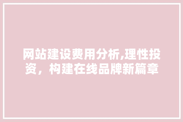 网站建设费用分析,理性投资，构建在线品牌新篇章 智能助手