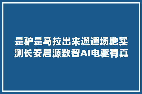 是驴是马拉出来遛遛场地实测长安启源数智AI电驱有真功夫吗？_长安_车身 智能写作