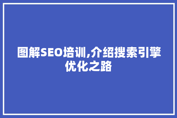 图解SEO培训,介绍搜索引擎优化之路 文字写作