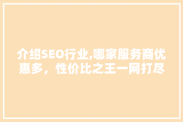介绍SEO行业,哪家服务商优惠多，性价比之王一网打尽！ 云服务