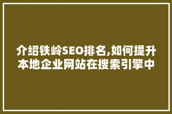介绍铁岭SEO排名,如何提升本地企业网站在搜索引擎中的可见度
