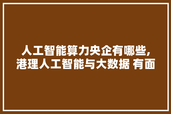 人工智能算力央企有哪些,港理人工智能与大数据 有面试吗