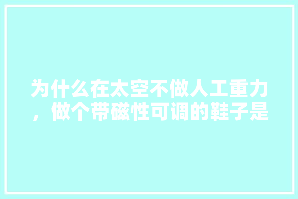 为什么在太空不做人工重力，做个带磁性可调的鞋子是不是可以呢,人工智能鞋子图片