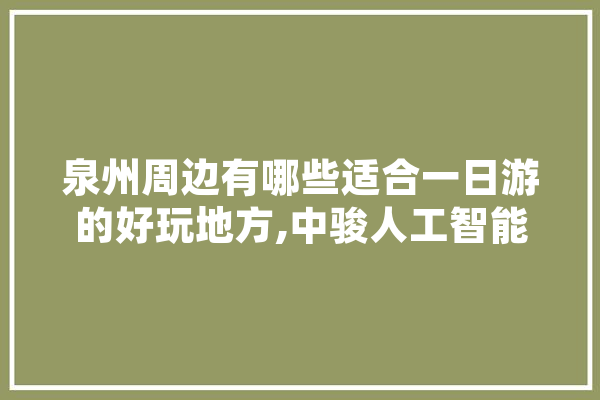 泉州周边有哪些适合一日游的好玩地方,中骏人工智能招聘