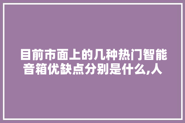目前市面上的几种热门智能音箱优缺点分别是什么,人工智能 音频