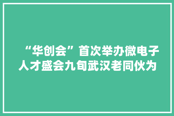 “华创会”首次举办微电子人才盛会九旬武汉老同伙为光谷引才奔走“海外人才立异中央”重磅亮相_光谷_家当 云服务