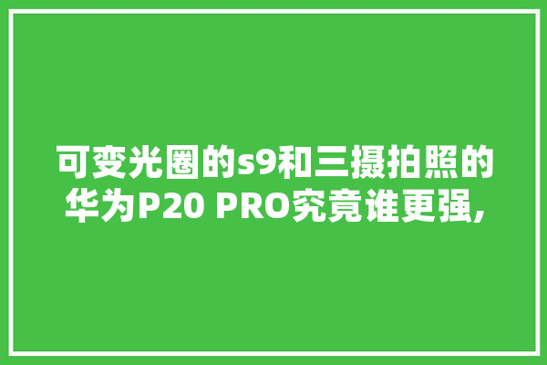 可变光圈的s9和三摄拍照的华为P20 PRO究竟谁更强,人工智能三摄像头