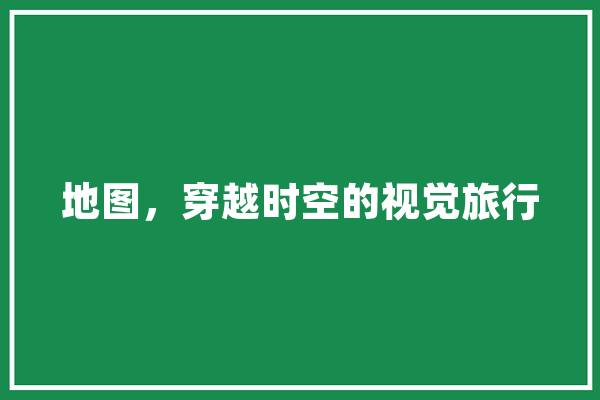 地图，穿越时空的视觉旅行