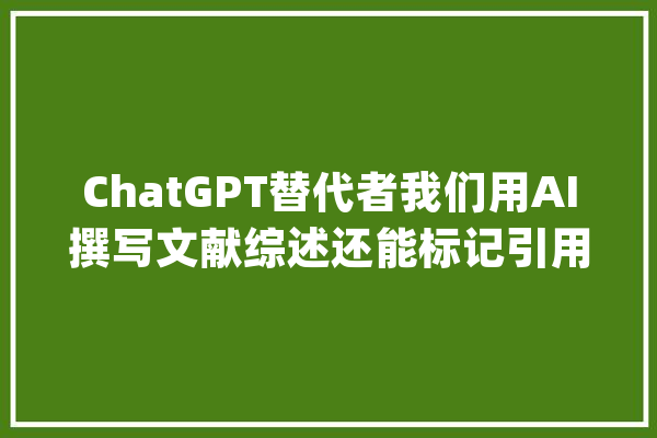 ChatGPT替代者我们用AI撰写文献综述还能标记引用和参考文献_文献_笔者 智能写作