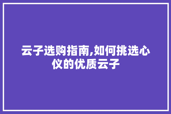 云子选购指南,如何挑选心仪的优质云子