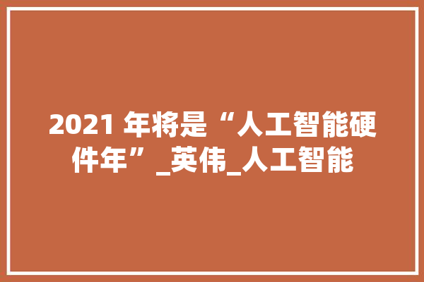 2021 年将是“人工智能硬件年”_英伟_人工智能 绘影字幕