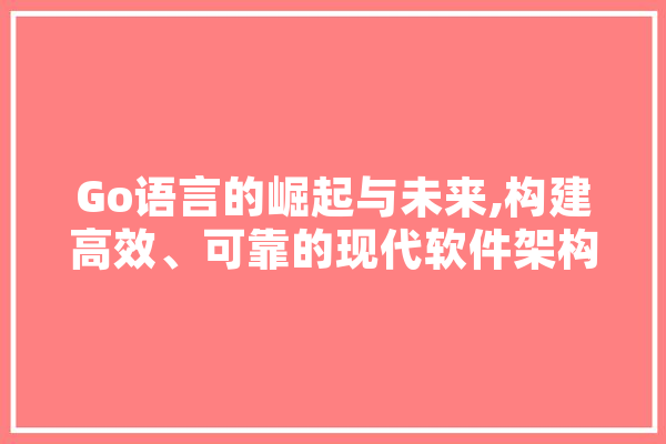 Go语言的崛起与未来,构建高效、可靠的现代软件架构
