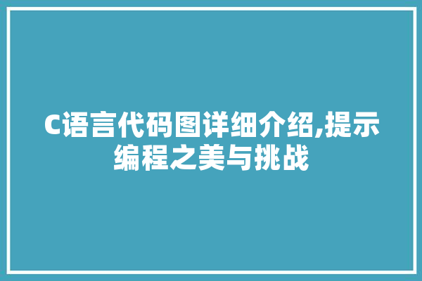 C语言代码图详细介绍,提示编程之美与挑战 云服务