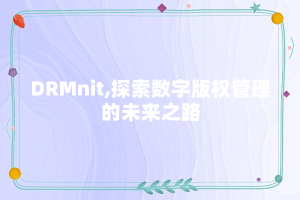 DRMnit,探索数字版权管理的未来之路 绘影字幕