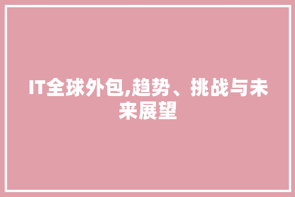 IT全球外包,趋势、挑战与未来展望