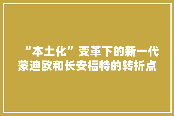 “本土化”变革下的新一代蒙迪欧和长安福特的转折点_福特_长安福特