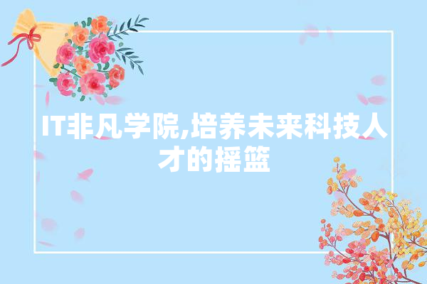 IT非凡学院,培养未来科技人才的摇篮