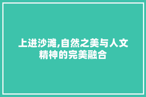 上进沙滩,自然之美与人文精神的完美融合