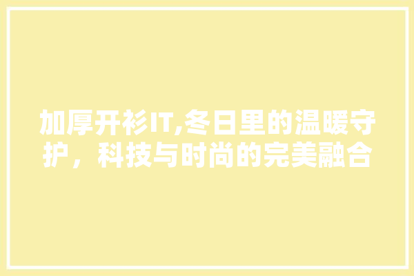 加厚开衫IT,冬日里的温暖守护，科技与时尚的完美融合