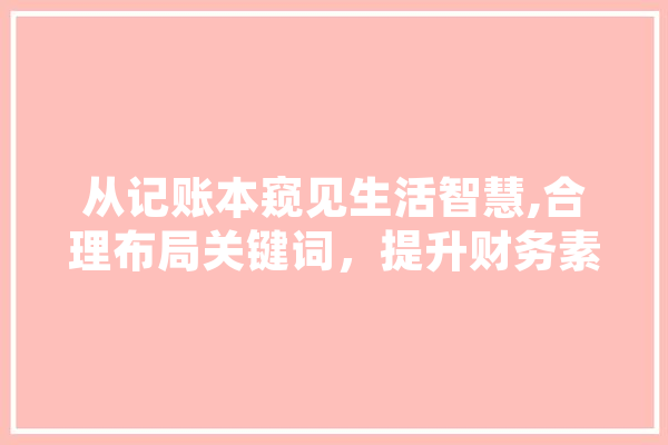 从记账本窥见生活智慧,合理布局关键词，提升财务素养