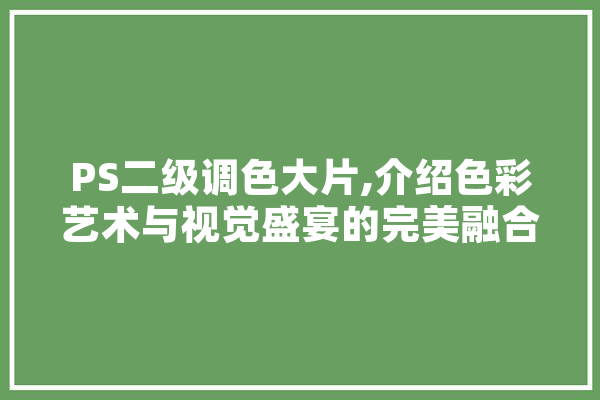 PS二级调色大片,介绍色彩艺术与视觉盛宴的完美融合