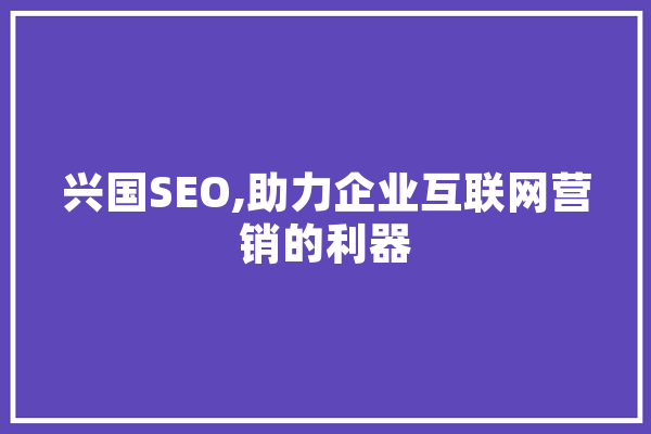 兴国SEO,助力企业互联网营销的利器