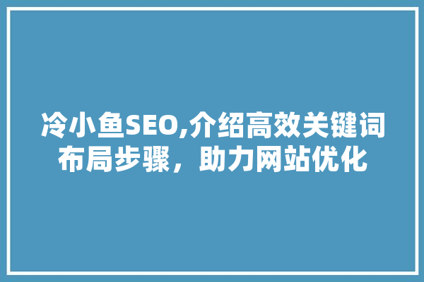 冷小鱼SEO,介绍高效关键词布局步骤，助力网站优化 绘影字幕