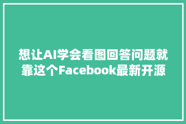 想让AI学会看图回答问题就靠这个Facebook最新开源的模型了_模子_量子 AI简讯