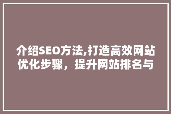 介绍SEO方法,打造高效网站优化步骤，提升网站排名与流量