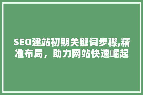 SEO建站初期关键词步骤,精准布局，助力网站快速崛起