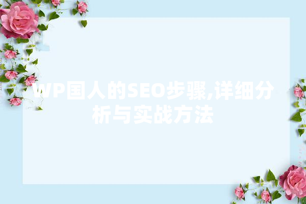 WP国人的SEO步骤,详细分析与实战方法