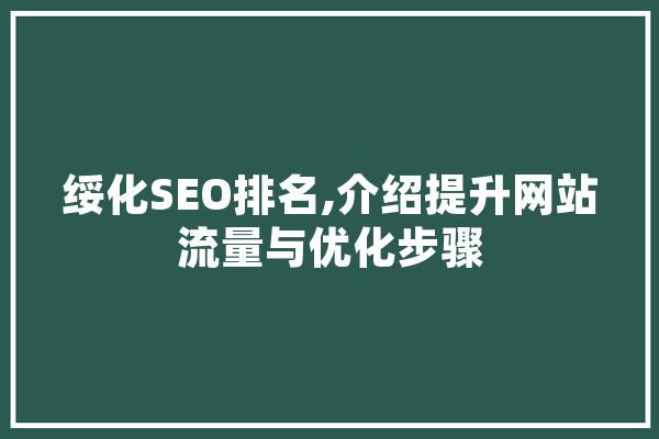 绥化SEO排名,介绍提升网站流量与优化步骤