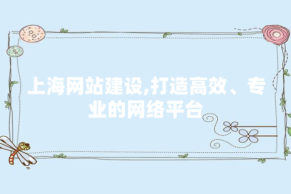 上海网站建设,打造高效、专业的网络平台