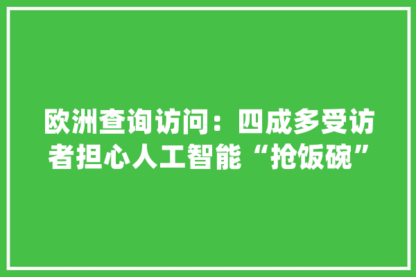 欧洲查询访问：四成多受访者担心人工智能“抢饭碗”_人工智能_受访者