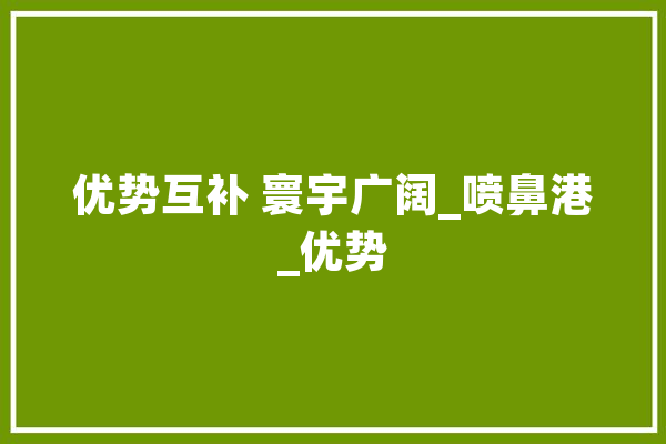 优势互补 寰宇广阔_喷鼻港_优势 计算机