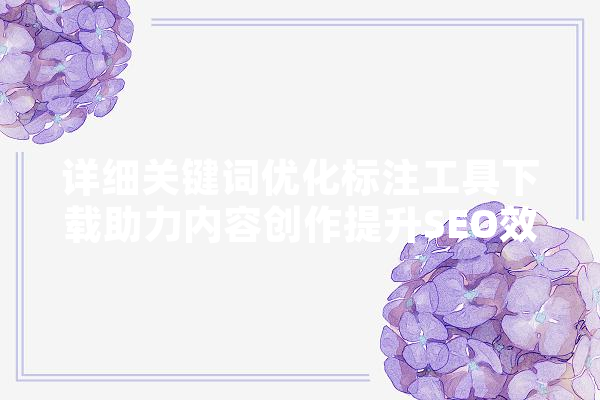 详细关键词优化标注工具下载助力内容创作提升SEO效果