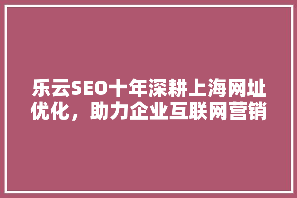 乐云SEO十年深耕上海网址优化，助力企业互联网营销腾飞