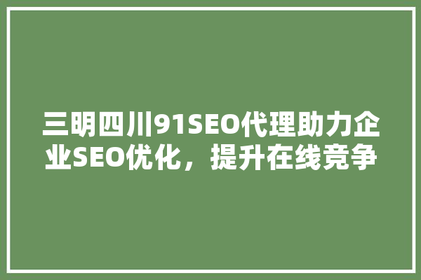 三明四川91SEO代理助力企业SEO优化，提升在线竞争力