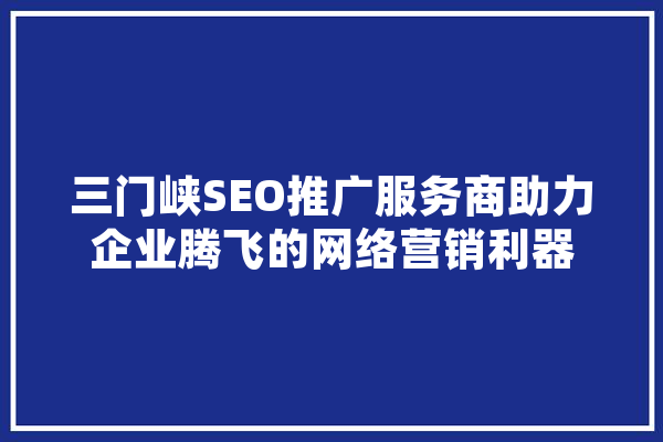 三门峡SEO推广服务商助力企业腾飞的网络营销利器